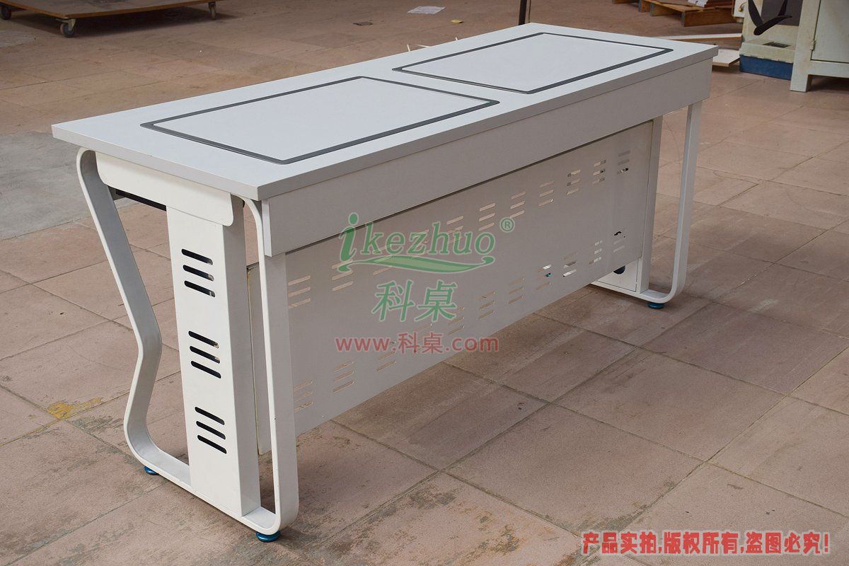 科桌家具,边框翻转器,边框翻转电脑桌,双人电脑桌,翻转电脑桌,K14-C